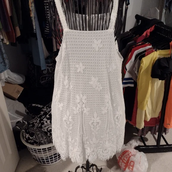 white lace dress francesca's Francesca Dress